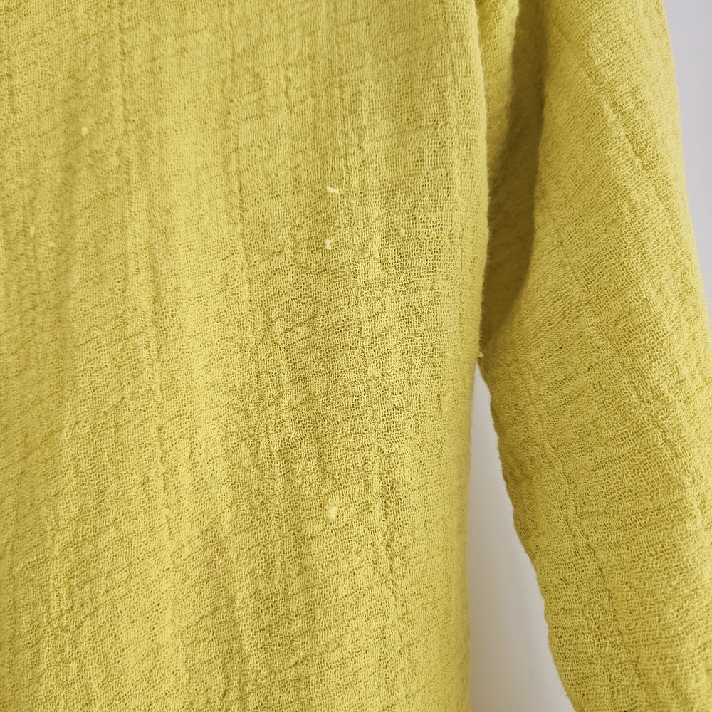 Elegant Yellow Women's Blouse - Picture 2 of 6